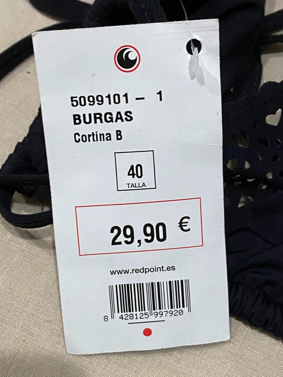 👙 Top de bikini triángulo negro Nadès by Red Point - Talla 38 (Nuevo) 👙 – photo 7